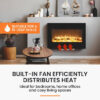 CARSON Electric Fireplace Wall Mounted Flame Effect 80 cm - Image 4