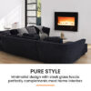 CARSON Electric Fireplace Wall Mounted Flame Effect 80 cm - Image 8