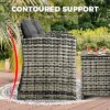 Livsip Outdoor Lounge Set Patio Furniture Dining Chairs Wicker Table - Image 6