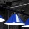 Pool Table Light Blue Shades Matte Pendant w/4x - Image 4