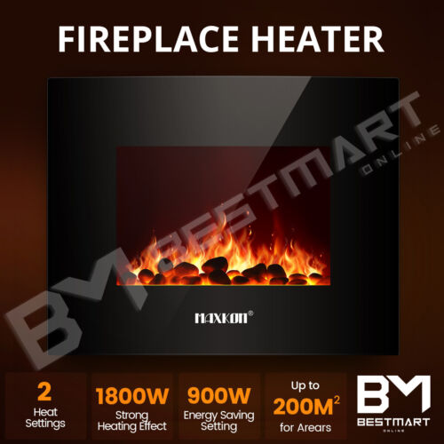 100% Best Deal! MAXKON Electric Fireplace Wall Mounted