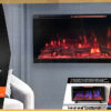 42" Classic Flame Electric Fireplace  Wall Mount Free Stand - Image 7