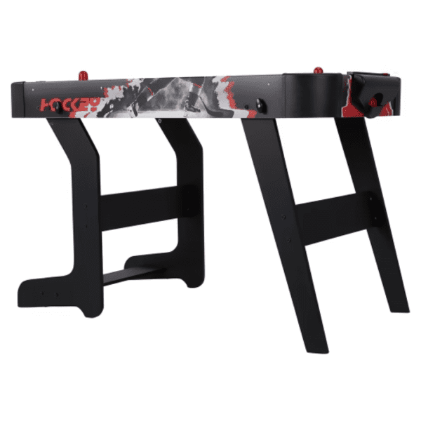 Kids Foldable Air Hockey Table Multicoloured Frame With Standing Legs - Image 3