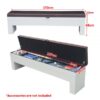 P055 7FT MDF 3IN1 Pool Table, Table Tennis, Dining Table White Frame - Image 17