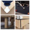 7FT 3 IN 1 Simple Modern Pool Table, Ping-Pong, Dining Top - Image 8