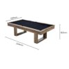 7FT 3 IN 1 Simple Modern Pool Table, Ping-Pong, Dining Top - Image 9