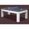 P055 7FT MDF 3IN1 Pool Table, Table Tennis, Dining Table White Frame - Image 2