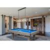 7FT 001 Vintage Wood Grain 3IN1 Pool Table, Table Tennis, Dining Table - Image 8