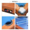 7FT 3 in 1 Slate Pool Table Dining, Ping-Pong With 2x Benches - Image 5