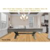 8FT Pool Table Manhattan Slate With Dining Top - Image 7