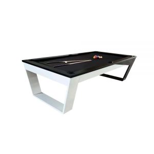 Slate Pool Table Black & White Frame