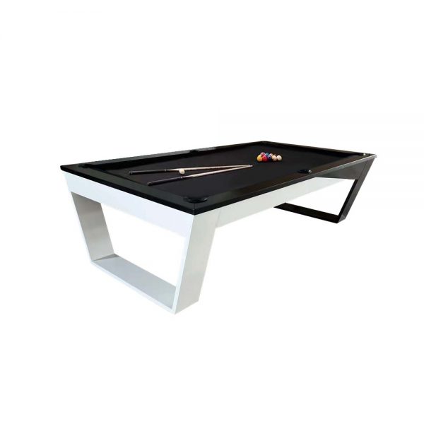 Slate Pool Table Black & White Frame