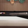 9FT 004 Slate Pool Table Black & White Frame - Image 7
