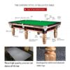 JOY Q8 9FT Chinese Luxury Slate Gold Pool Table Frame - Image 4