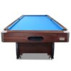 Walnut 7ft Blue Pool Table Modern Design - Image 2