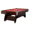 Walnut 7ft Pool Table Modern Design (Black/Blue/Green/Red) - Image 10
