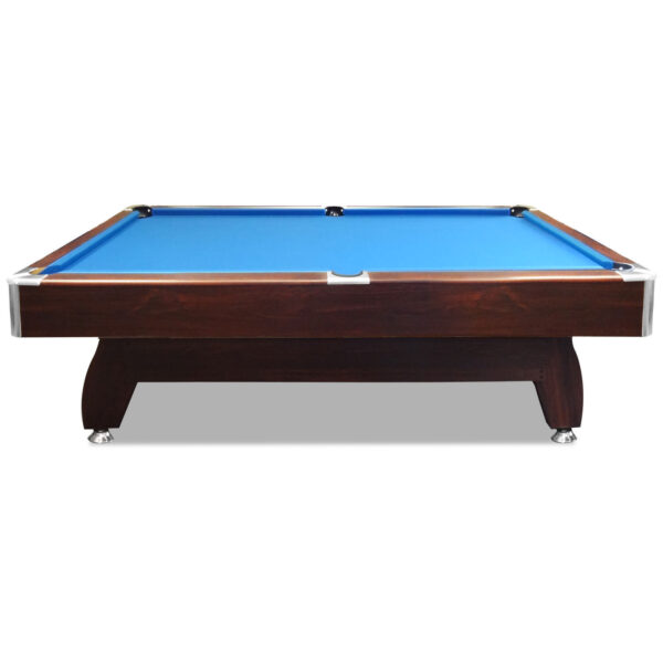 Walnut 7ft Blue Pool Table Modern Design - Image 3