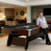 Walnut 7ft Pool Table Modern Design (Black/Blue/Green/Red) - Image 13