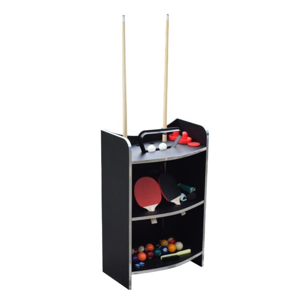 6FT 3-IN-1 Pool Table With Table Tennis & Air Hockey Black Frame - Image 13