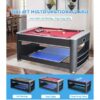 6FT 3-IN-1 Pool Table With Table Tennis & Air Hockey Black Frame - Image 2