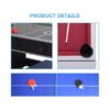 6FT 3-IN-1 Pool Table With Table Tennis & Air Hockey Black Frame - Image 8