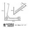 VALK Synergy 5 Electric Scooter 8.5" Tyres Motorised Adults - Image 11