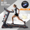 PROFLEX Electric Treadmill w/ Fitness Tracker Home Gym Exercise - Image 2