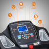 PROFLEX Electric Treadmill w/ Fitness Tracker Home Gym Exercise - Image 5