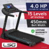 LSG Focus 450mm 4.0HP Belt Electric Auto Incline Treadmill