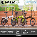 VALK Electric Folding Bike, 20" inch Foldable e-bike Shimano