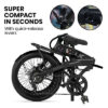VALK Electric Folding Bike, 20" inch Foldable e-bike Shimano - Image 3