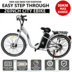 White Electric Bike Commuter Ebike