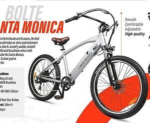 Santa Monica Electric Bike - Relaxed E Cruiser - Long Range
