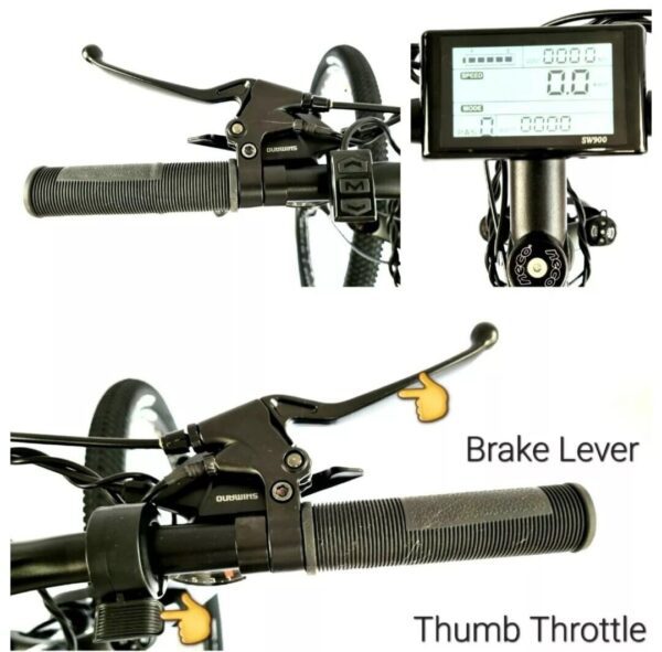 1000W 48V 15AH Cut Off Brake 27.5 Rim with Pedal Assist - Image 6