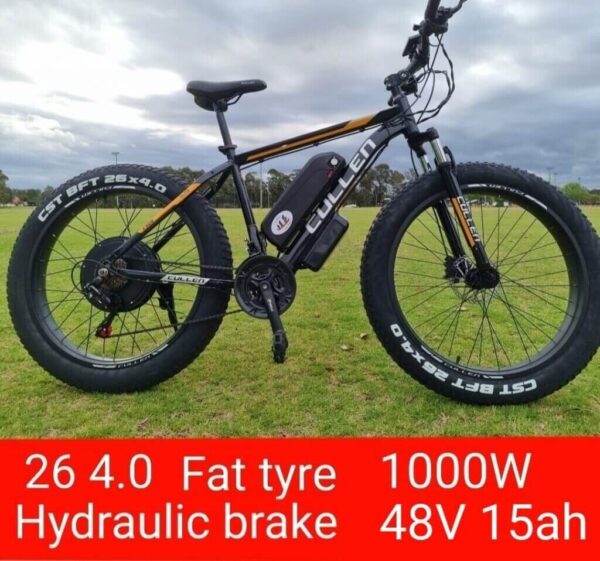 FAT TYRE ELECTRIC BIKE 26inch 4.0 1000W 48V 15AH EBIKE Hydraulic Brake