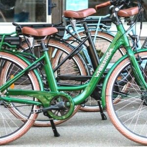 Step-through Electric Bike - Wheelstrom 36V 250W - Emerald