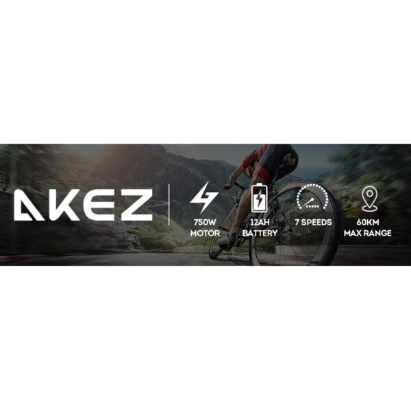 AKEZ 750W 48V R1ZCC Snow Bicycle 20" Electric Bike eBike Battery Black - Image 2