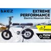 AKEZ 750W 48V R1ZCC Snow Bicycle 20" Electric Bike Battery White - Image 2