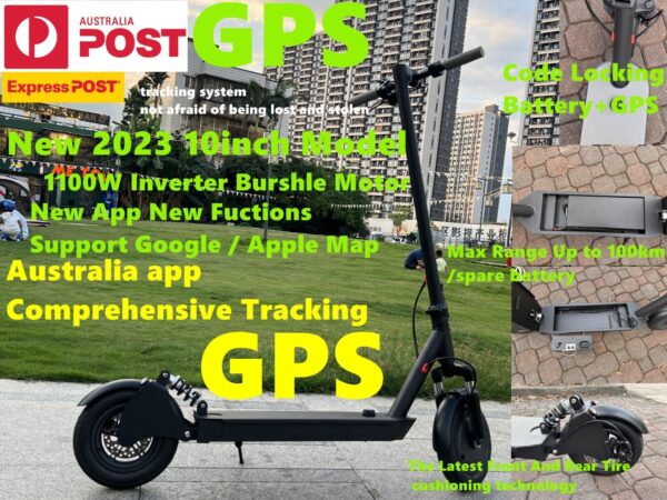 New 2023 Electric Scooter 1100W 45km/h 100km Range GPS track Google