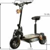 Kasa 2000W Electric Scooter 60V Foldable Motorised Bike 12" - Image 2