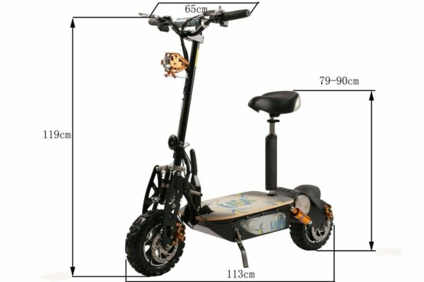 Kasa 2000W Electric Scooter 60V Foldable Motorised Bike 12" - Image 2