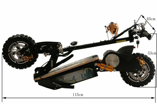 Kasa 2000W Electric Scooter 60V Foldable Motorised Bike 12" - Image 3
