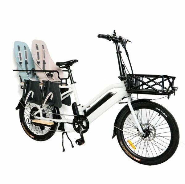 EUNORAU 24" 48V 500W Rear Motor Electric Cargo Bike Throttle