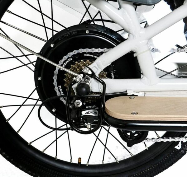 EUNORAU 24" 48V 500W Rear Motor Electric Cargo Bike Throttle