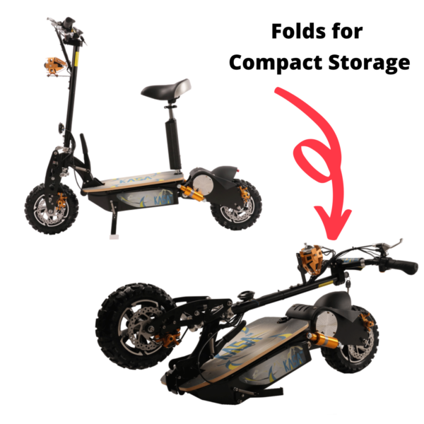 Kasa 2000W Electric Scooter 60V Foldable Motorised Bike 12" - Image 9
