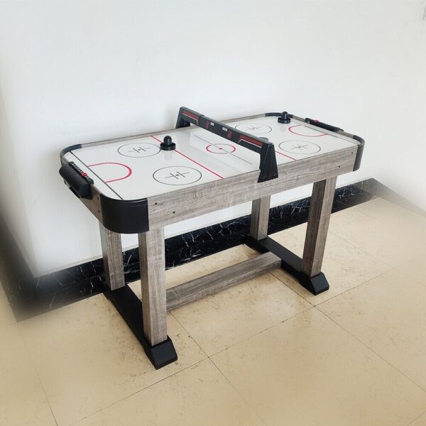 4Ft Air Hockey Table with Overhead E-scorer - Wood - Image 2