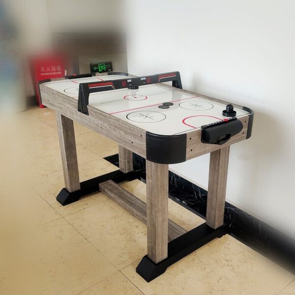 4Ft Air Hockey Table with Overhead E-scorer - Wood - Image 3