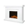 Aristo 28 Inch Electric Fireplace Heater with White Mantel Suite - Image 8