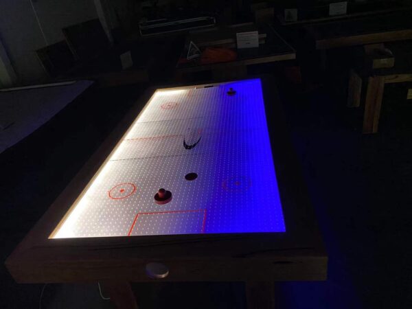 8FT REGENT AIR HOCKEY TABLE - ACRYLIC BASE (LED INSTALLED) - Image 8