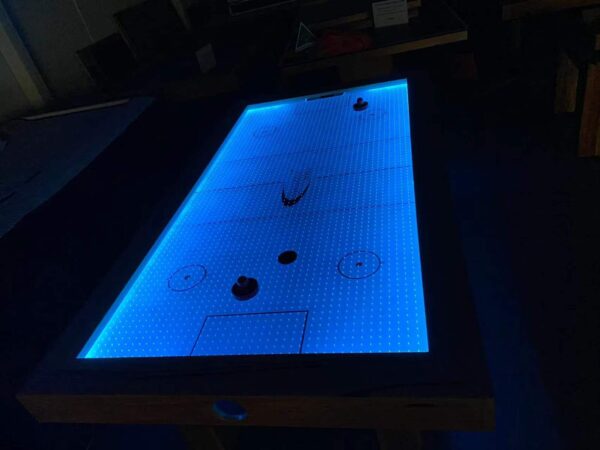 8FT REGENT AIR HOCKEY TABLE - ACRYLIC BASE (LED INSTALLED) - Image 9
